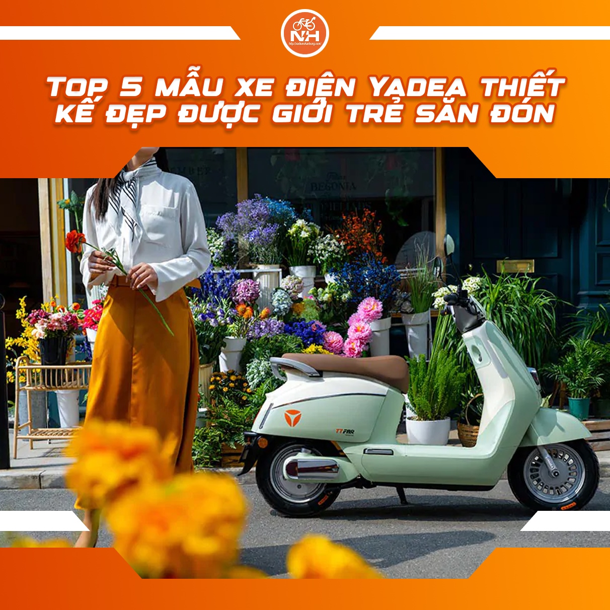 Top 5 mẫu xe điện Yadea thiết kế đẹp được giới trẻ săn đón