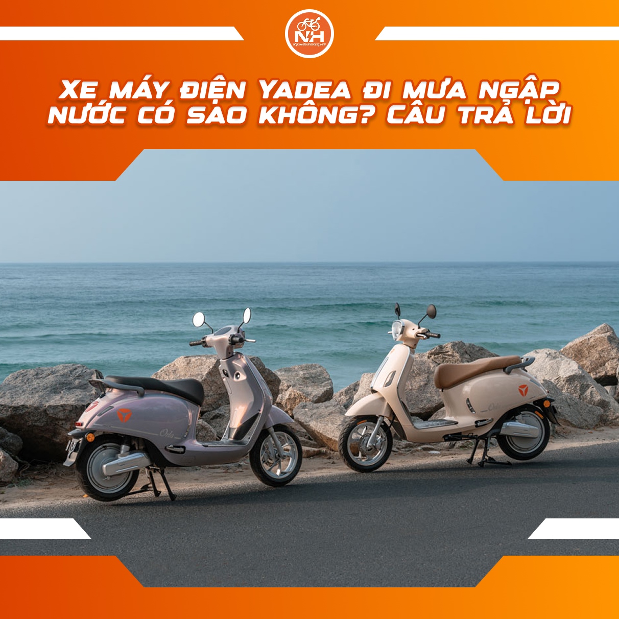 Xe máy điện Yadea đi mưa ngập nước có sao không? Câu trả lời
