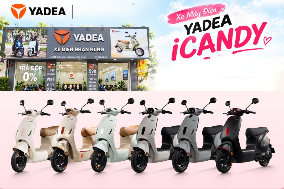 Mua xe máy điện Yadea ICandy Nhạn Hùng
