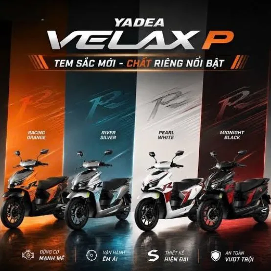 bảng màu Yadea Velax | Nhạn Hùng
