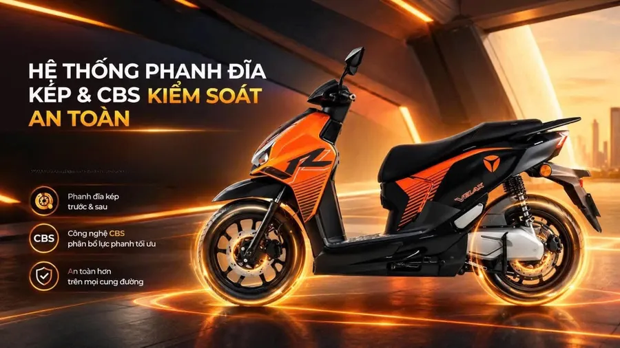 hệ thống phanh Yadea Velax P